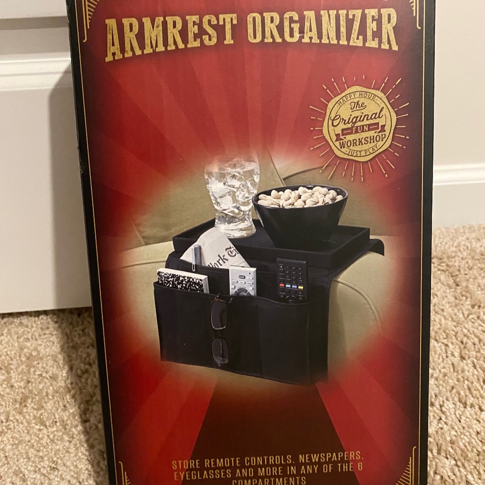New In Box Tray / Armrest Accessory Sofa Organizer